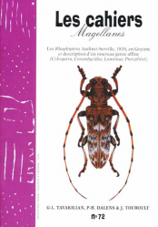 Les Rhaphiptera Audinet-Servill, 1835, en Guyane et description d'un nouveau genre affine