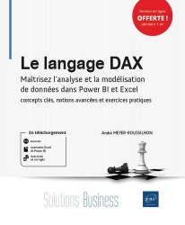 Le langage DAX - Concepts clés et exercices pratiques