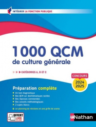 1 000 QCM de culture générale 2024-2025