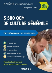 3500 QCM d'actualité et de culture générale Catégories B et C 2023-2024