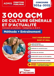 3000 QCM de culture générale et d'actualité 2024-2025