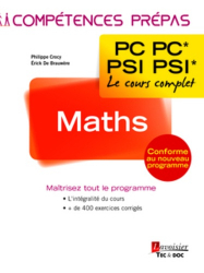 Maths 2e année PC PC  PSI PSI
