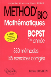 Method'bio Mathématiques BCPST  1er année