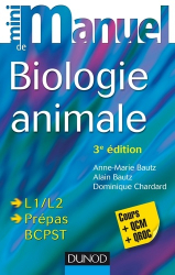Mini manuel de Biologie animale - 3e éd. - Cours et QCM/QROC
