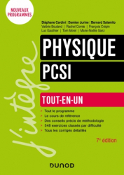 A paraitre de la Editions dunod : Livres à paraitre de l'éditeur, Physique Tout-en-un PCSI