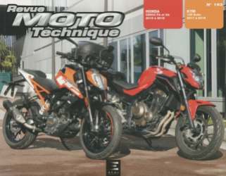 Revue Moto Technique N° 193 : Ktm Duke 125 & Honda cb500fa&xa & cbr500ra