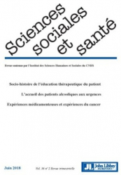 Sciences Sociales et Santé Volume 36 N° 2, juin 2018