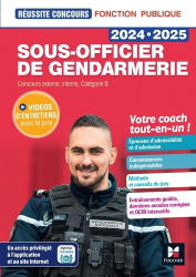 Sous-officier de gendarmerie 2024-2025