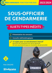 Sous-officier de gendarmerie 2023-2024