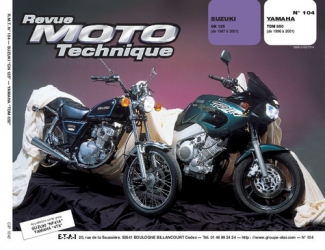 Suzuki GN 125 (de 1987 à 2001). Yamaha TDM 850 (de 1996 à 2001)