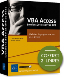 VBA Access (versions 2019 et Microsoft 365) - Coffret de 2 livres : Maîtrisez la programmation sous