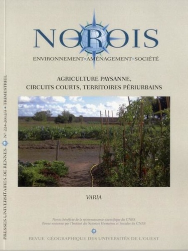 Agriculture paysanne, circuits courts, territoires périurbains - presses universitaires de rennes - 9782753521551 - 