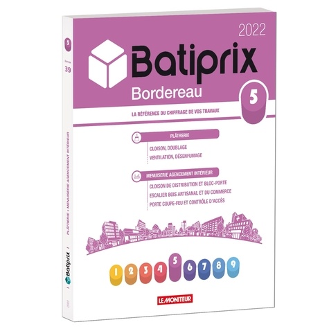 Batiprix Bordereau 2022 - volume 5 - groupe moniteur - 9782281145427 - 