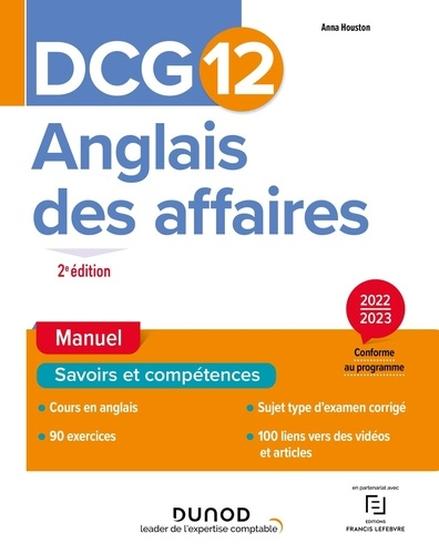 DCG 12 Manuel d'Anglais des affaires 2022-2023 - dunod - 9782100836963 - 
