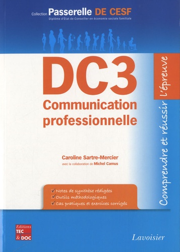 DC3 Communication professionnelle - lavoisier / tec et doc - 9782743013875 - 