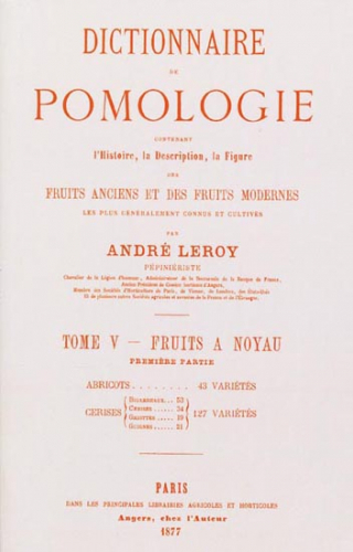 Dictionnaire de pomologie - Naturalia Publications - 9782876420045 - 