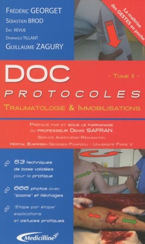 Doc protocoles Traumatologie et Immobilisations - medicilline - 9782915220216 - 