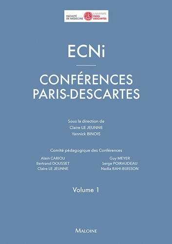 ECNi Conférences Paris Descartes 2016 - 2017 - maloine - 9782224035495 - 