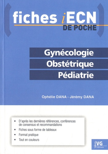 EFICAS Gynécologie, Obstétrique, Pédiatrie - vernazobres grego - 9782818317778 - 