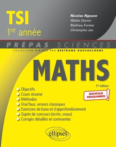 Mathématiques TSI 1re année - Ellipses - 9782340067493 - 