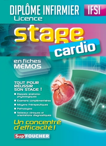 Stage Cardio en fiches mémos - foucher - 9782216125289 - 